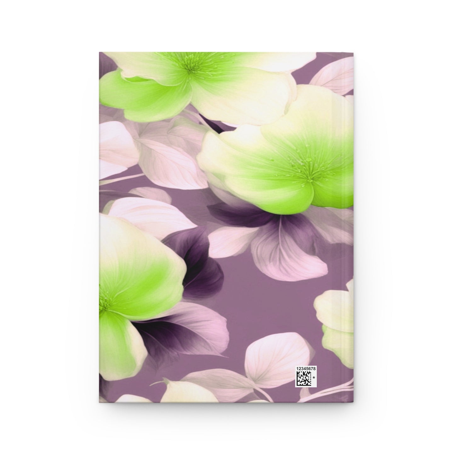 Lime Lavender Floral Bunch Hardcover Journal Matte with 150 lined pages, 5.75" x 8"