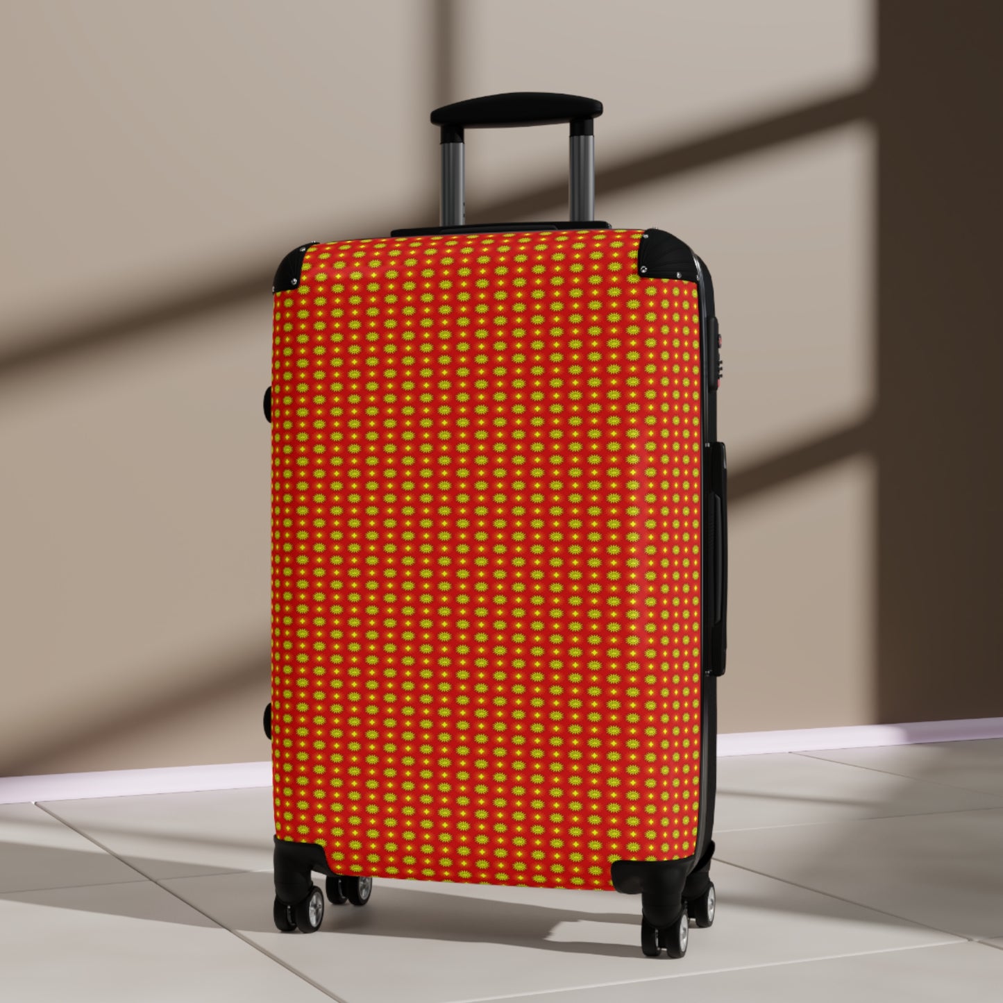 Late Evening Star-crossed Bodies Medium Suitcase with built in lock, 4 double-wheels, telescopic handle, and ABS back hard-shell