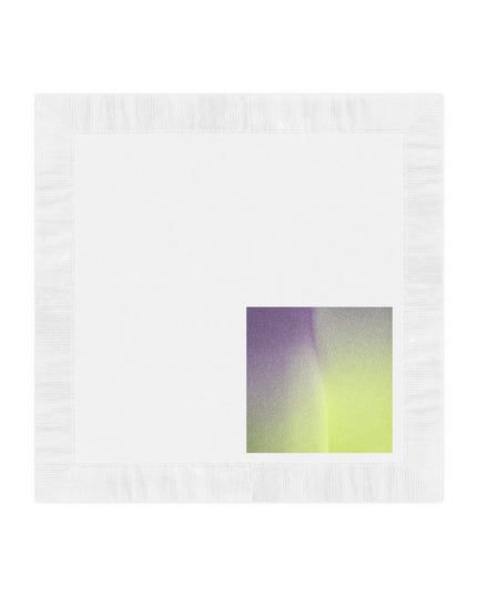 Purple Golden Fade White Coined Napkins, 6.5" x 6.5"