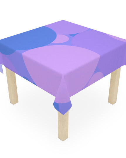 Pastel Purple Family Patches Tablecloth, 55" x 55"