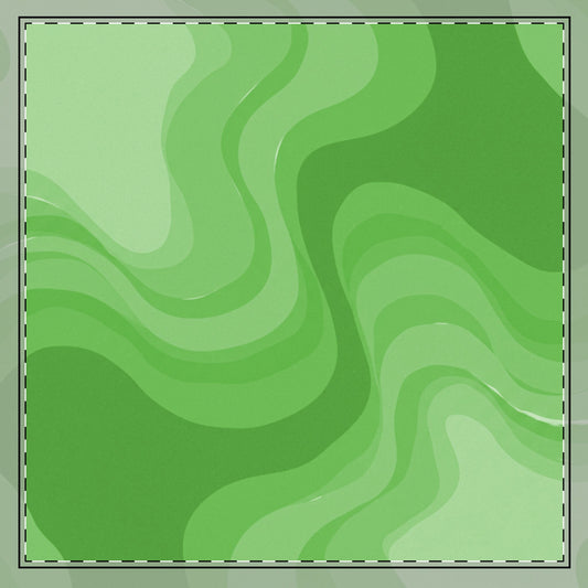 Greenie Meanie Wavey 22" x 22" Cotton Twill Napkin