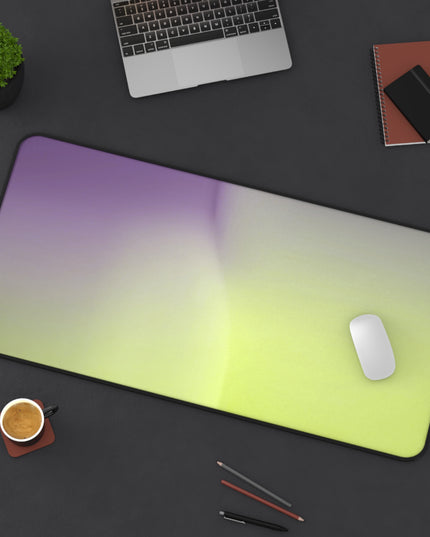 Purple Golden Fade 16" x 32" Desk Mat