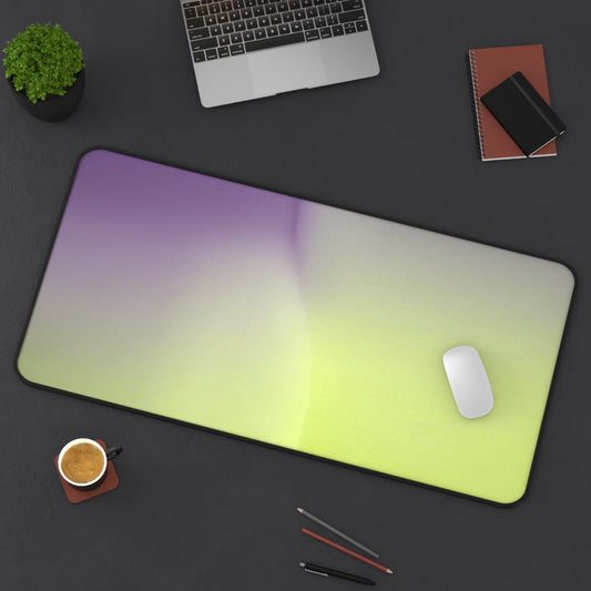 Purple Golden Fade 16" x 32" Desk Mat