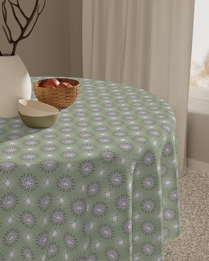 Olive Star-crossed Bodies Tablecloth, 55" x 55"