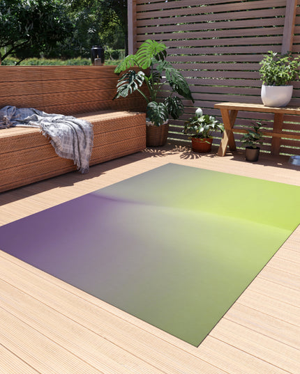 Purple Golden Fade Outdoor Rug, 60" x 84"