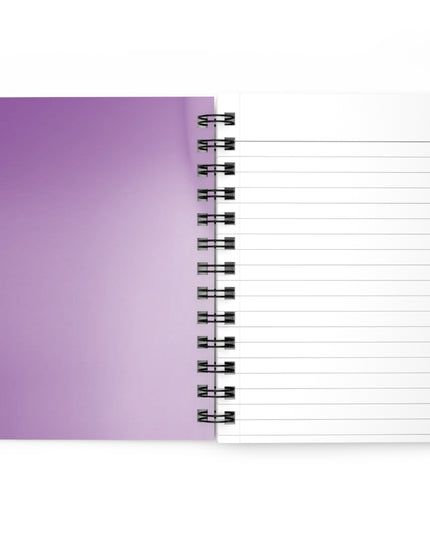 Soft Lavender Fade Spiral Bound Journal, 5" x 7" 150 pages