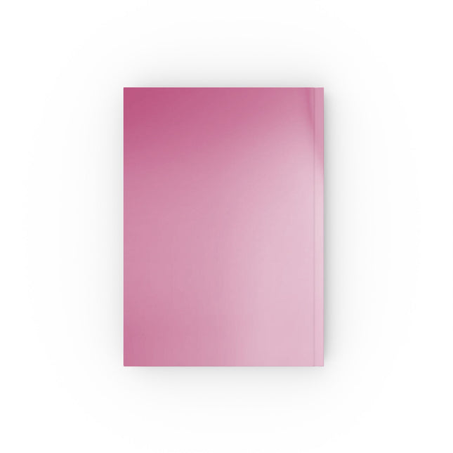 Pink Blush Fade 5.2" x 7.4" Hard Backed Journal with 128 blank pages