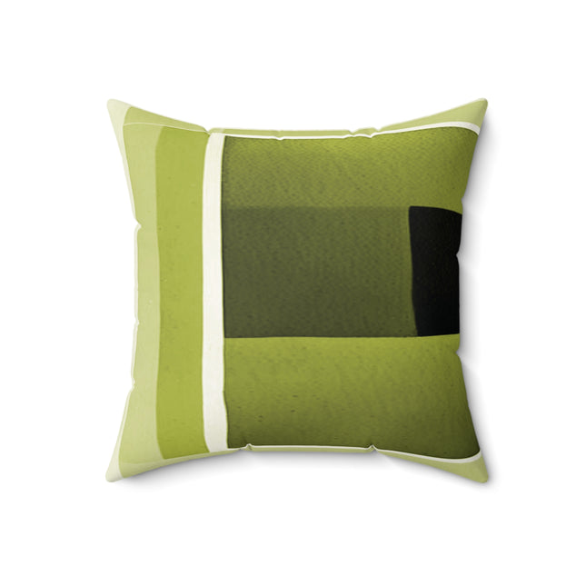 Lemongrass Shadow 18" x 18" Faux Suede Square Pillow