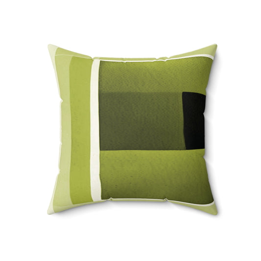 Lemongrass Shadow 18" x 18" Faux Suede Square Pillow