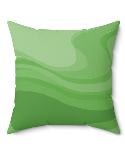 Greenie Meanie Wavey 20" x 20" Faux Suede Square Pillow