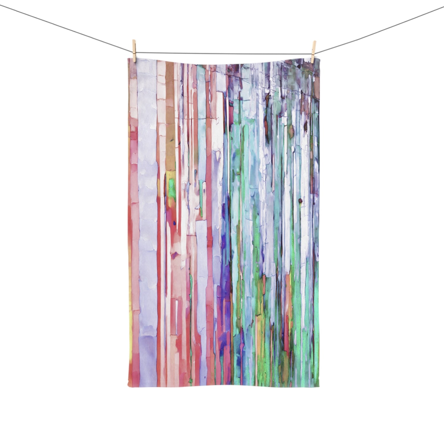 Striped Pastels Hand Towel, 16" x 28"