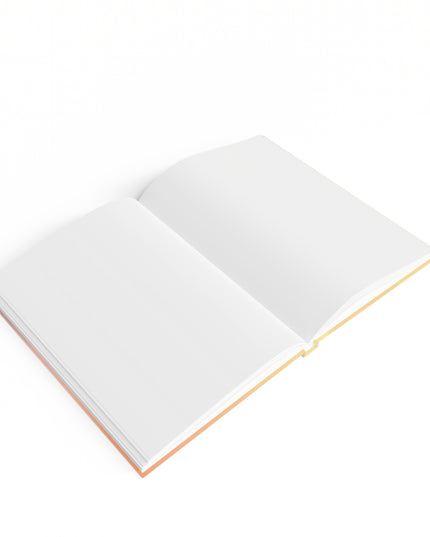 Hot Peach Fade 5" x 7" Journal - 128 Blank pages