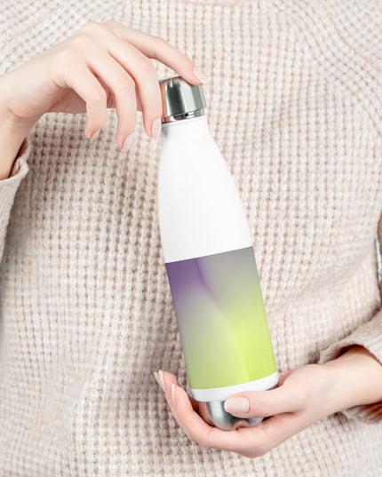 Purple Golden Fade 20oz Insulated White Water Bottle