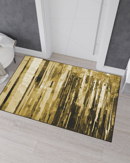 Striped Light Brown 48" x 72" Heavy Duty Floor Mat