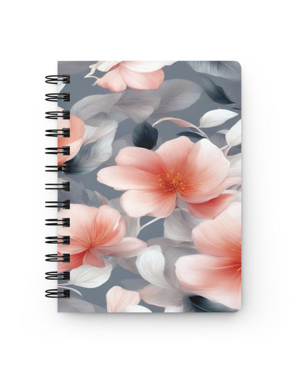 Red Blossom Floral Bunch Bound Journal, 5" x 7" 150 pages