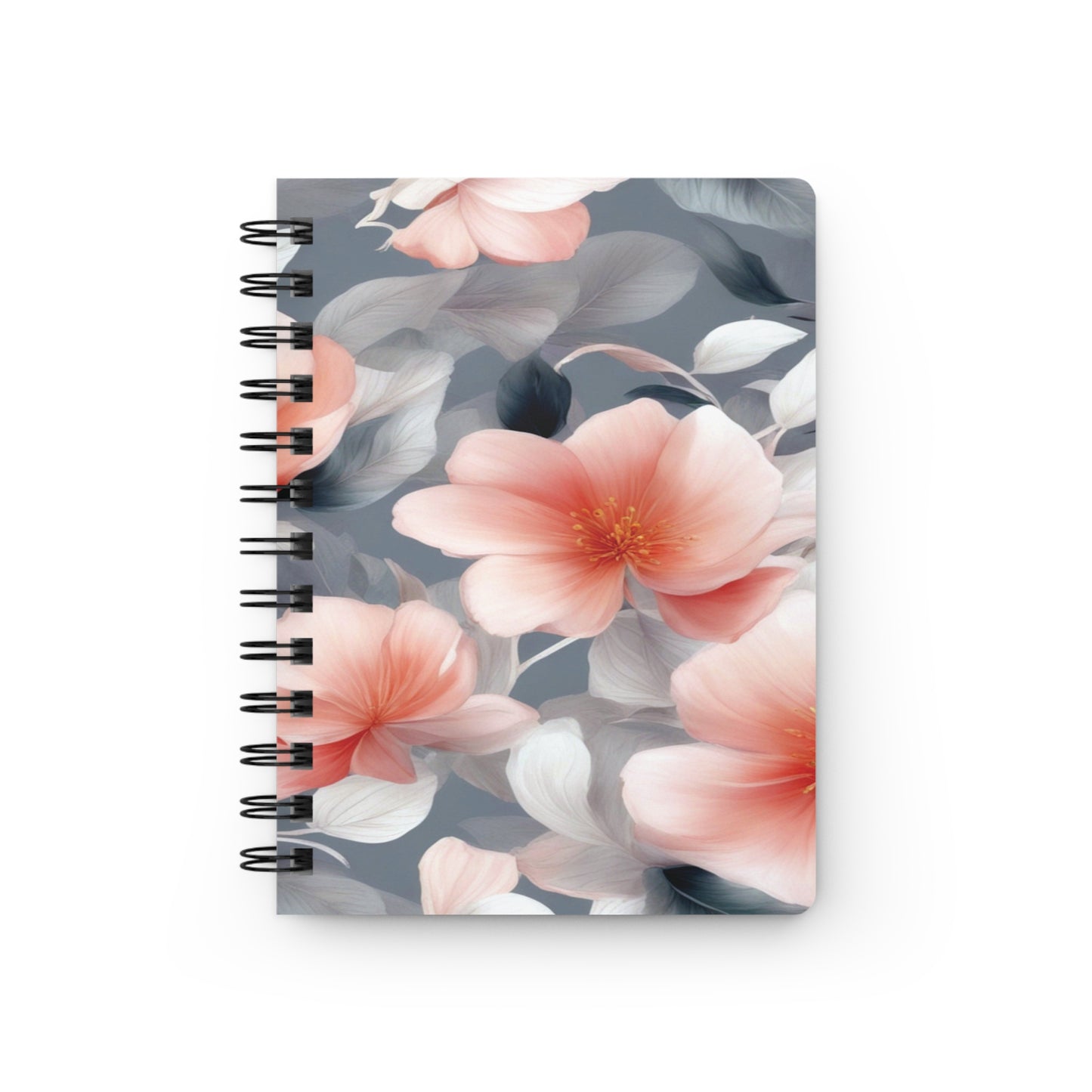 Red Blossom Floral Bunch Bound Journal, 5" x 7" 150 pages