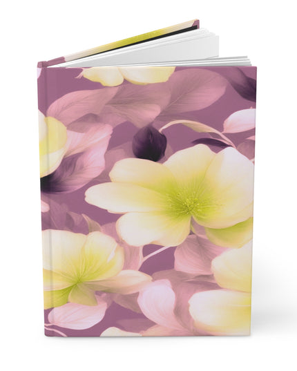 Lemon Blossom Floral Bunch Hardcover Journal Matte with 150 lined pages, 5.75" x 8"