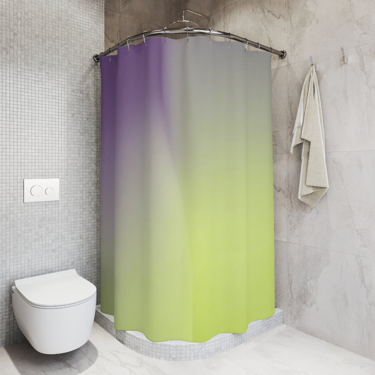 Purple Golden Fade Shower Curtains, 71" x 74"