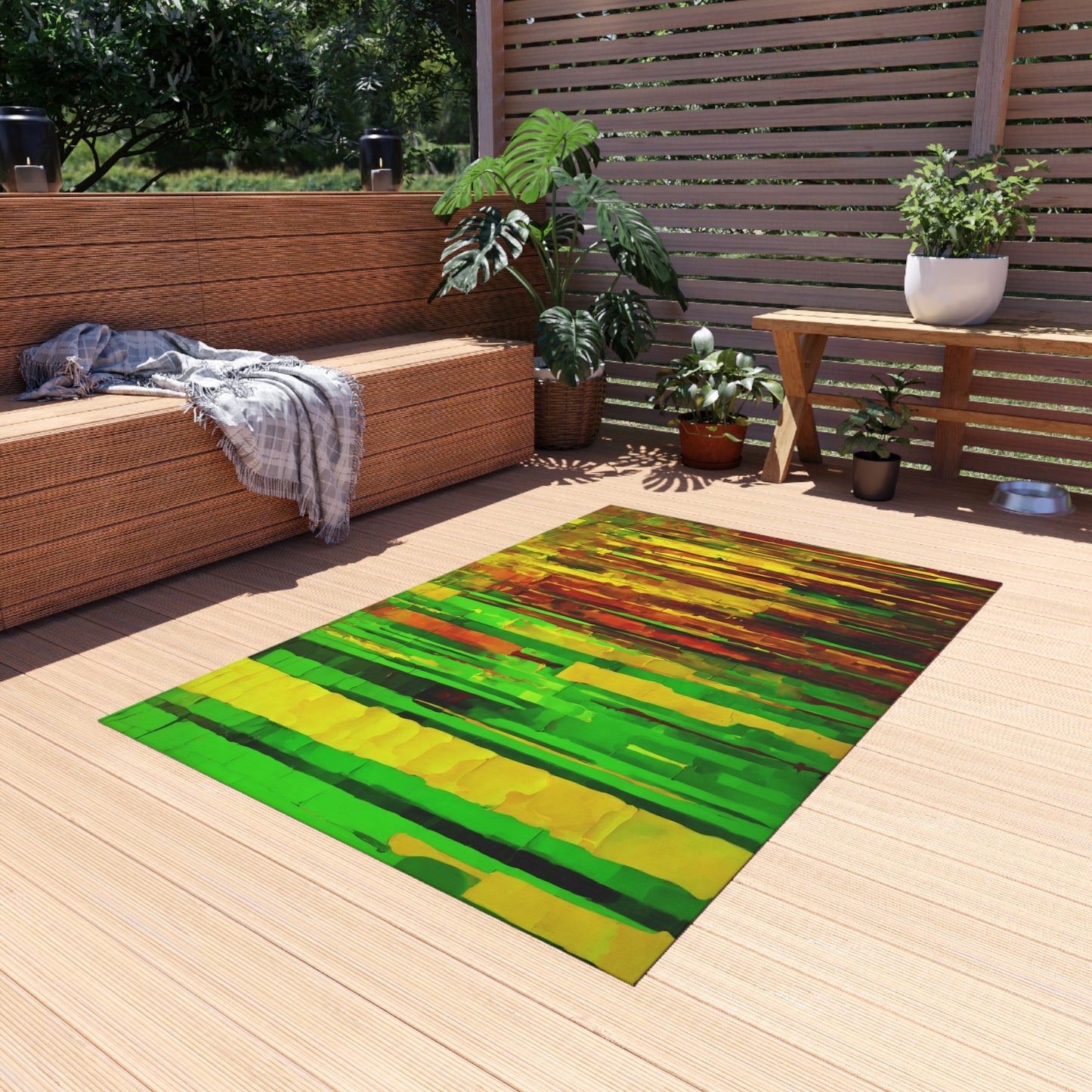 Striped Beta 48" x 72" Outdoor Rug