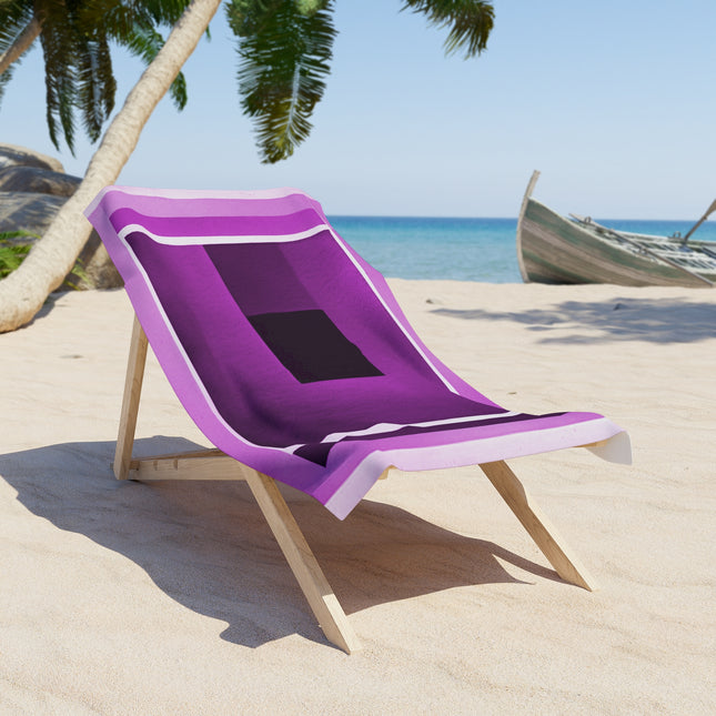 Magenta Shadow 30" x 60" Beach Towel