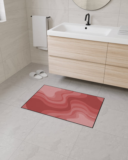 Power Red Wavey 24" x 36" Heavy Duty Floor Mat