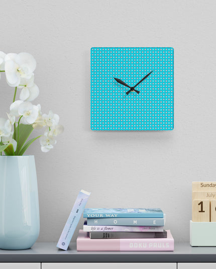 Tif Green Star-crossed Bodies Acrylic Wall Clock, Round or Square, 10.75" x 10.75"