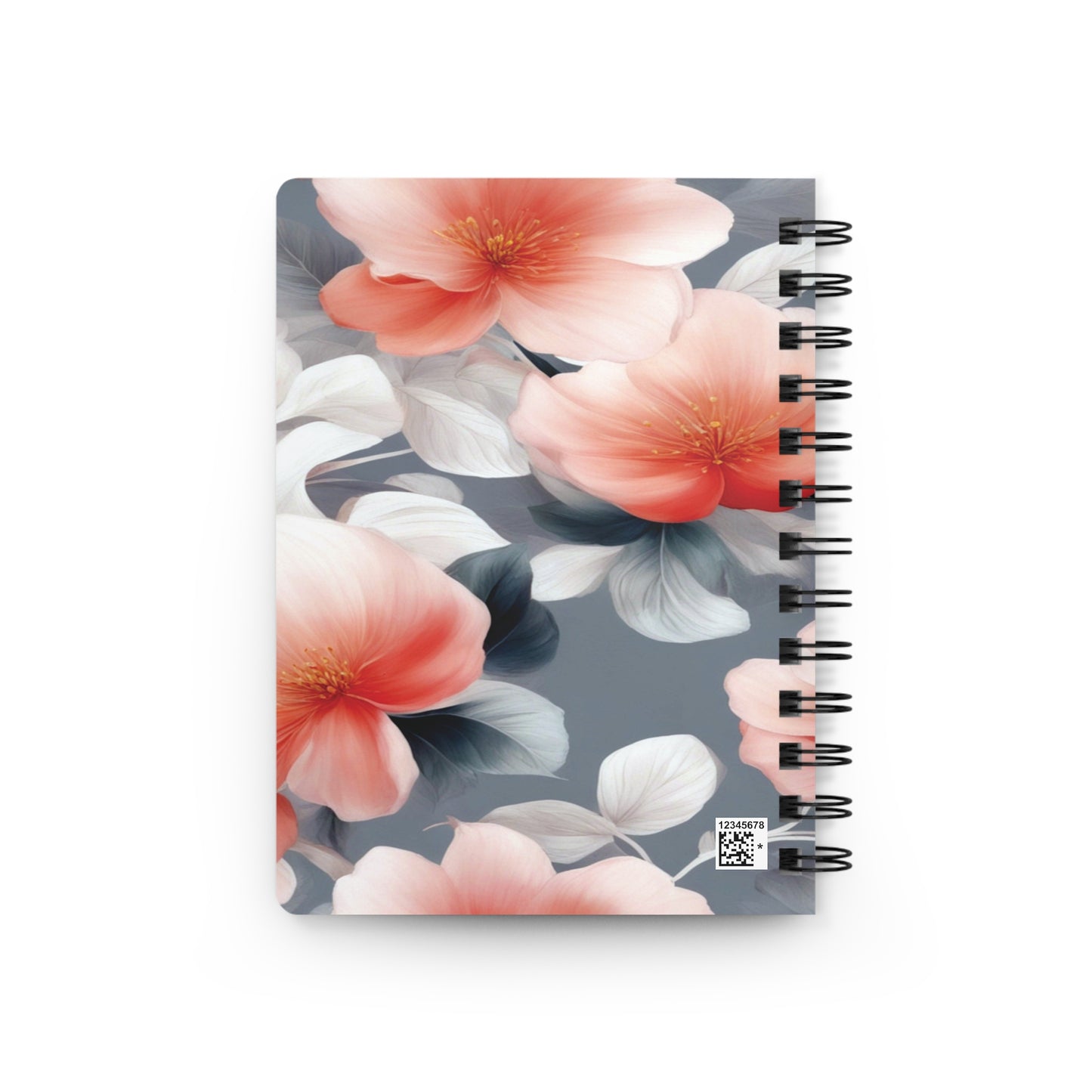 Red Blossom Floral Bunch Bound Journal, 5" x 7" 150 pages