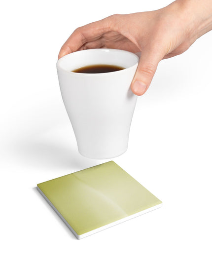 Lemon Fade 4" x 4" Square Ceramic Coaster