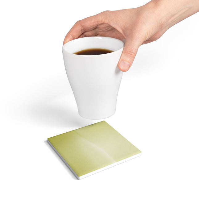 Lemon Fade 4" x 4" Square Ceramic Coaster