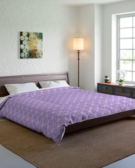 Lavender Star-crossed Bodies Comforter, 104" × 88"