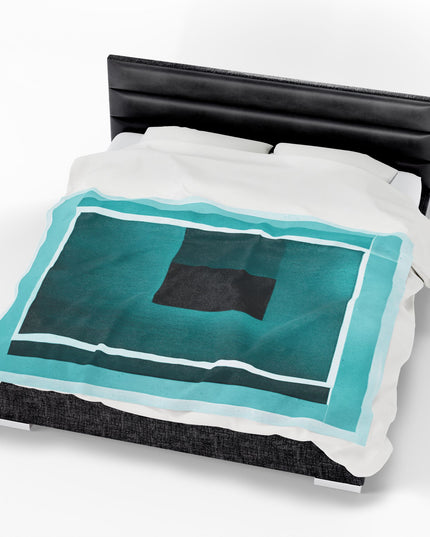 Tif Shadow Velveteen Plush Blanket, 60" x 80"