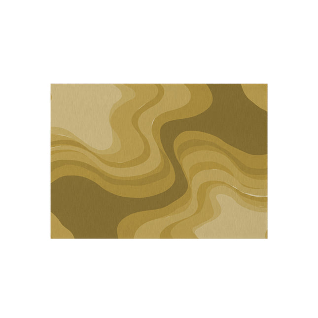 Brown Wavey 60" x 84" Outdoor Rug