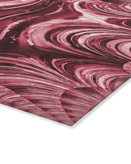 Uzi Spiral Ruby 8" x 11" Glass Cutting Board
