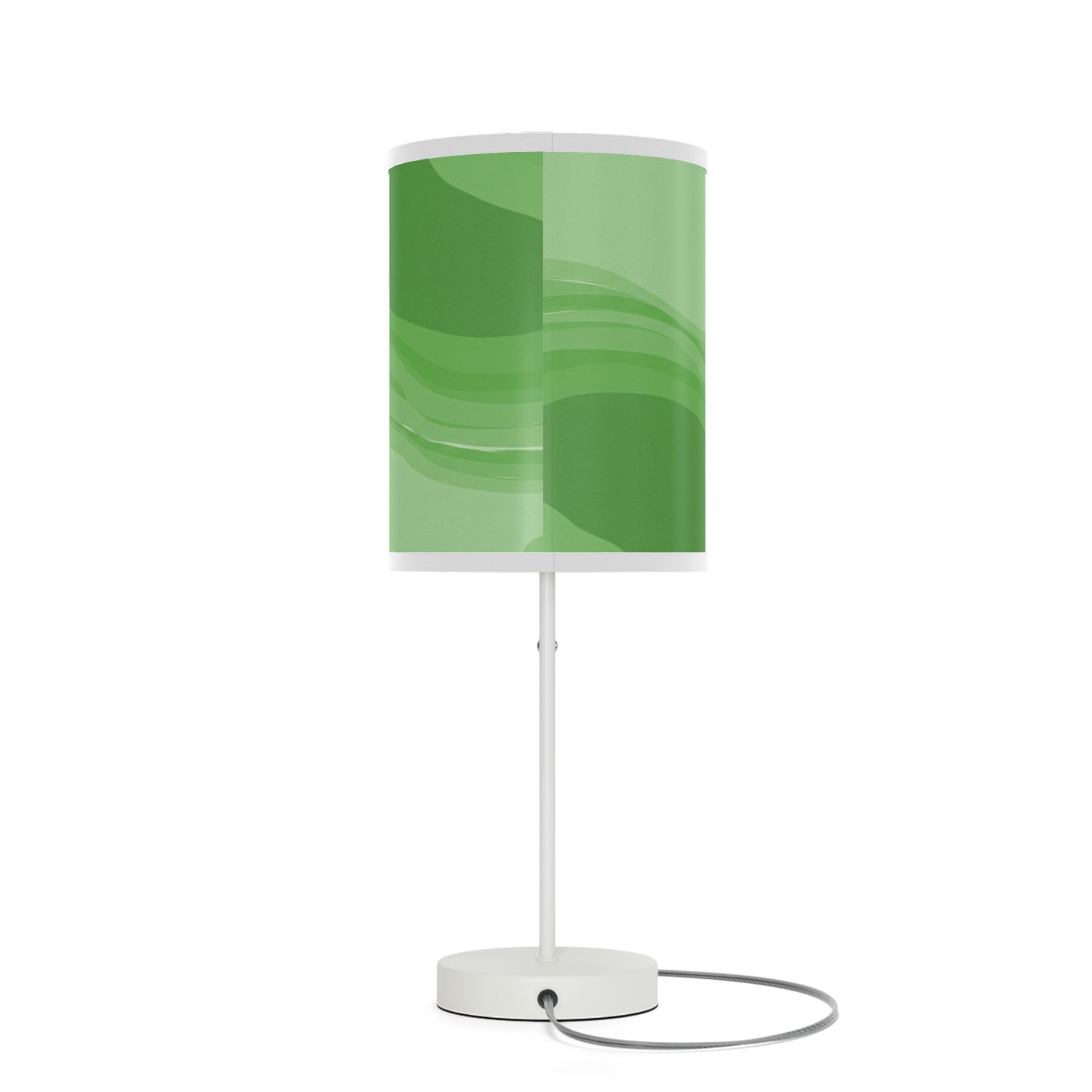 Greenie Meanie Wavey Table Lamp on a White or Silver Stand, US|CA plug