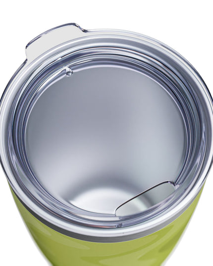 Lemon Wavey Ringneck Tumbler, 20oz in white