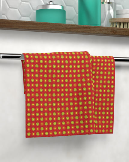 Late Evening Star-crossed Bodies Face Towel, 13" x 13"