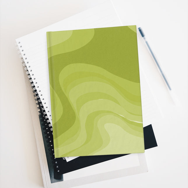 Lemon Wavey 5" x 7" Journal - 128 Ruled Line pages