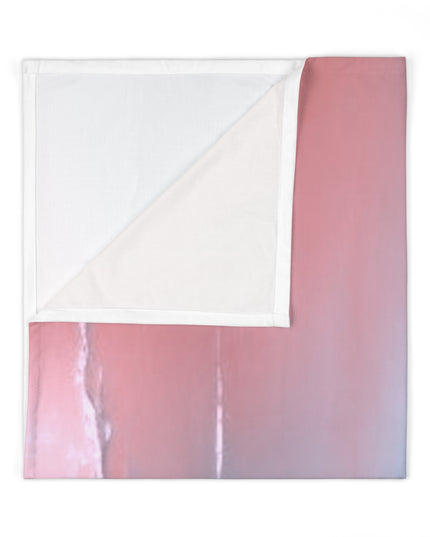 Gray Sea Pink Fog Baby Swaddle 30″×40″ Blanket
