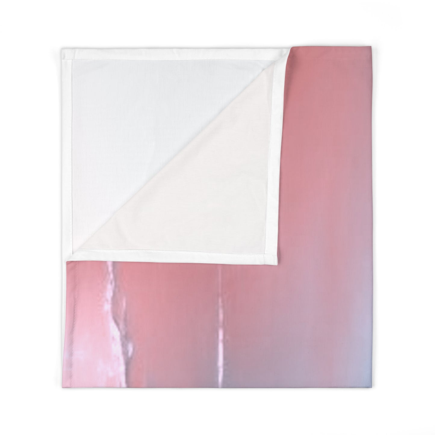 Gray Sea Pink Fog Baby Swaddle 30″×40″ Blanket