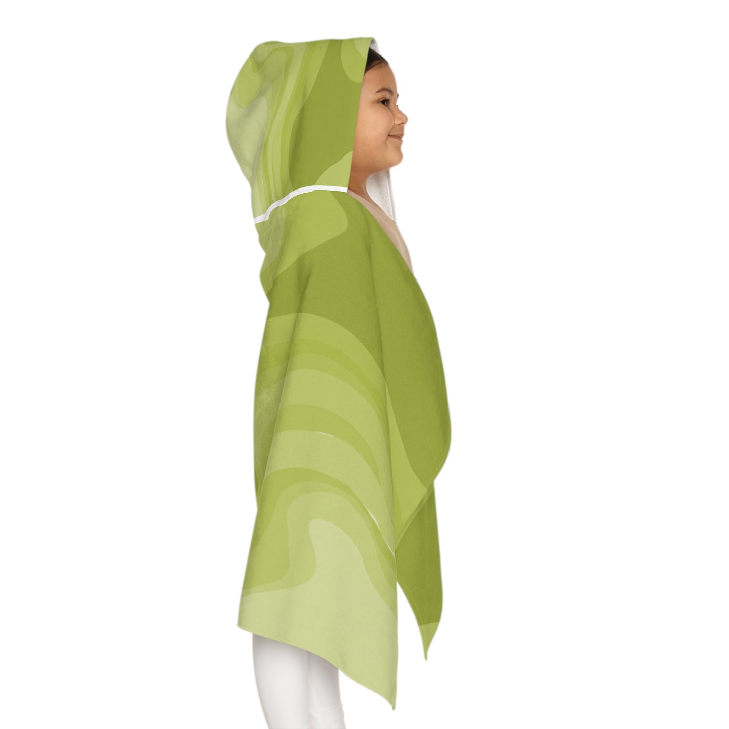 Lemon Wavey Youth Hooded Towel, 24" x 48"