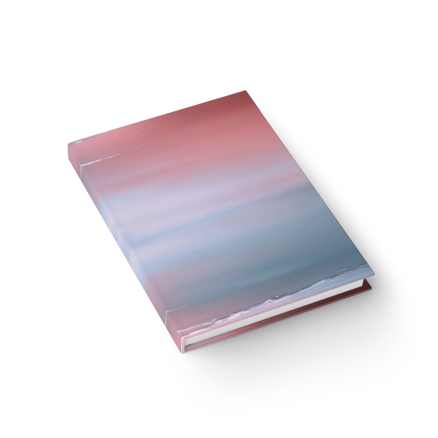 Gray Sea Pink Fog 5" x 7" Journal - 128 Blank pages