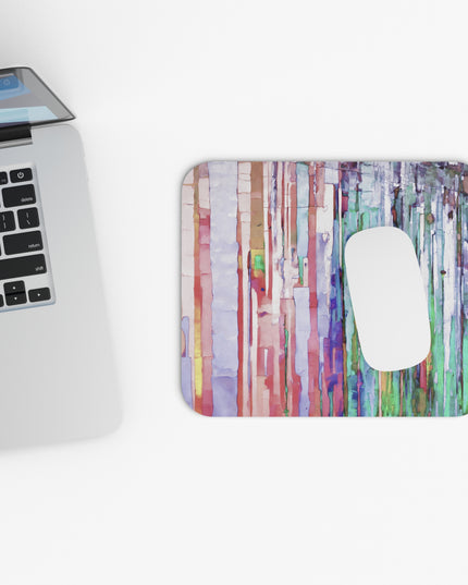 Striped Pastels Mouse Pad, 9" x 8" Rectangle