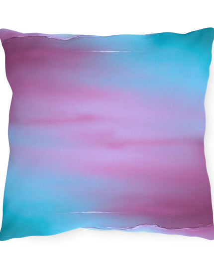 Wine Sea Blue Fog 16" x 16" Outdoor Pillow