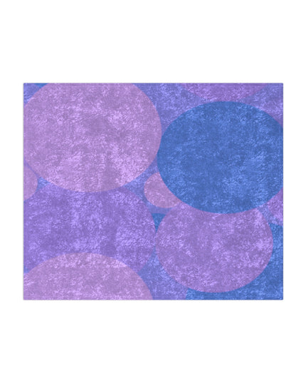Pastel Purple Family Patches 50" x 60" Crushed Velvet Blanket