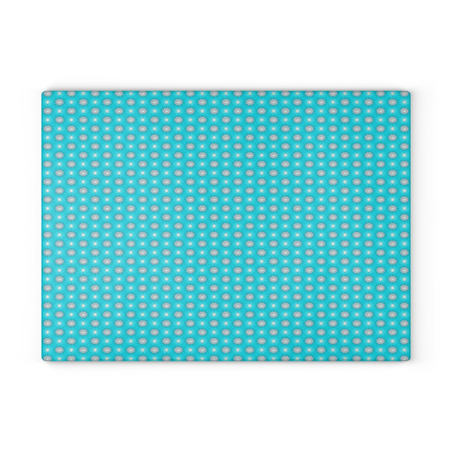 Tif Green Star-crossed Bodies Glass Cutting Board, 11" x 15"