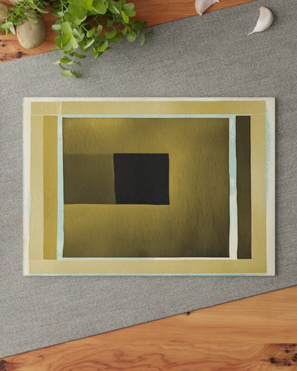 Tan Shadow 8" x 11" Glass Cutting Board