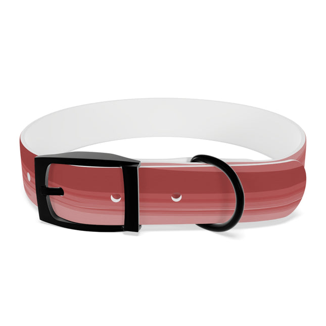 Power Red Wavey Medium Dog Collar