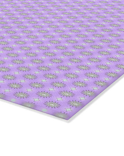 Lavender Star-crossed Bodies Glass Cutting Board,  8" x 11"