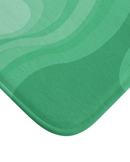 Mint Green Wavey 24" x 17" Bath Mat