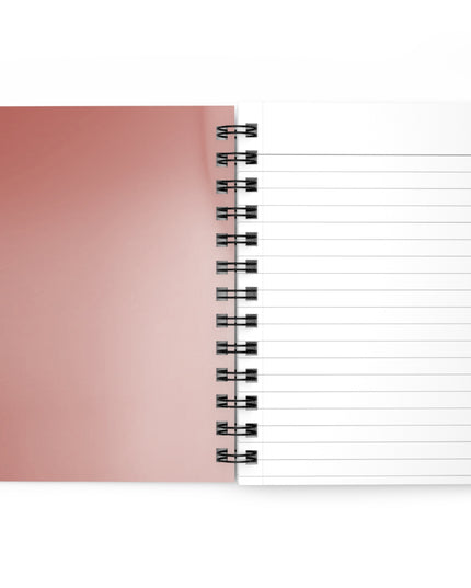 Rose Red Fade Spiral Bound Journal, 5" x 7" 150 pages